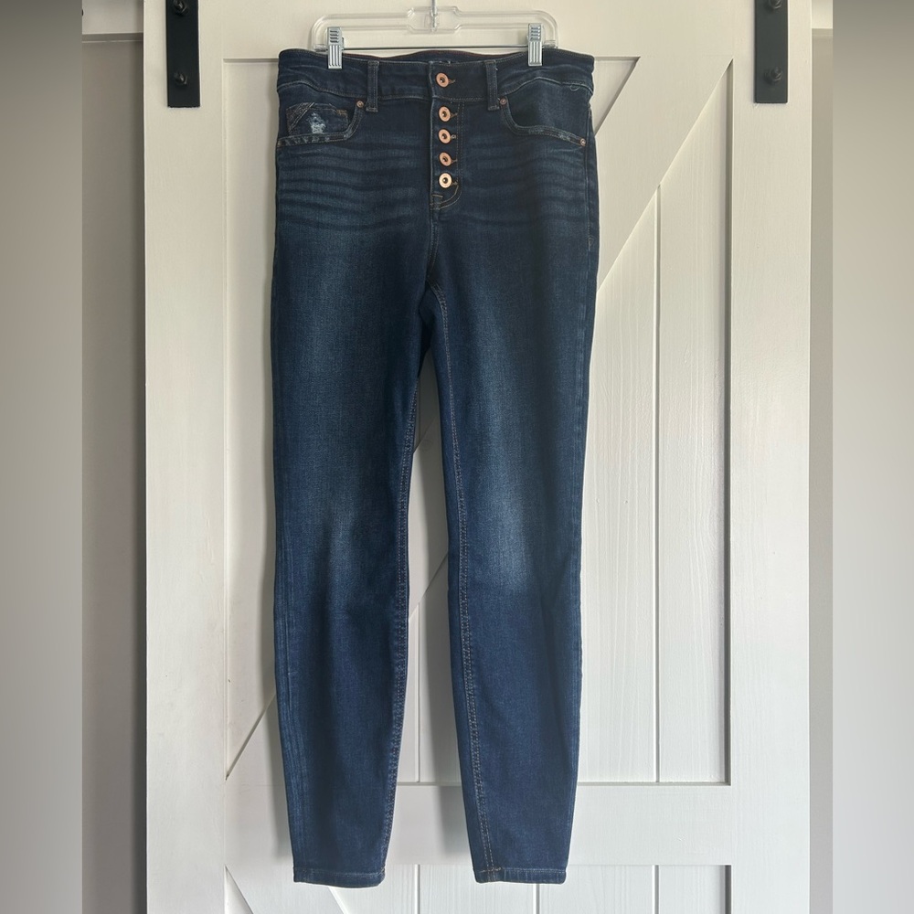 Edge Blue High Rise Skinny Jeans